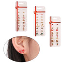 Stocking Snowflakes Drop Dangle Christmas Earrings Set Ear Studs Ear Pendants