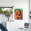 Girl with flowers 40x50cm Oil Paint By Numbers Picture DIY Painting