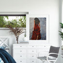 Frameless Oil Paint By Numbers DIY Woman Back Picture Craft Home Decoration Kit