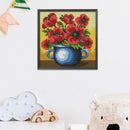 14CT Stamp Cross Stitch Kits DIY Flowers Printed Needlework Decor (H535)
