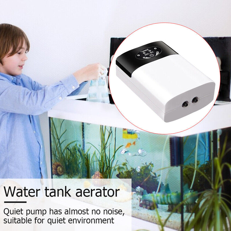 Aeration Oxygen Pump Fish Tank Aquarium Silent USB Air Compressor (SB 268) Newly