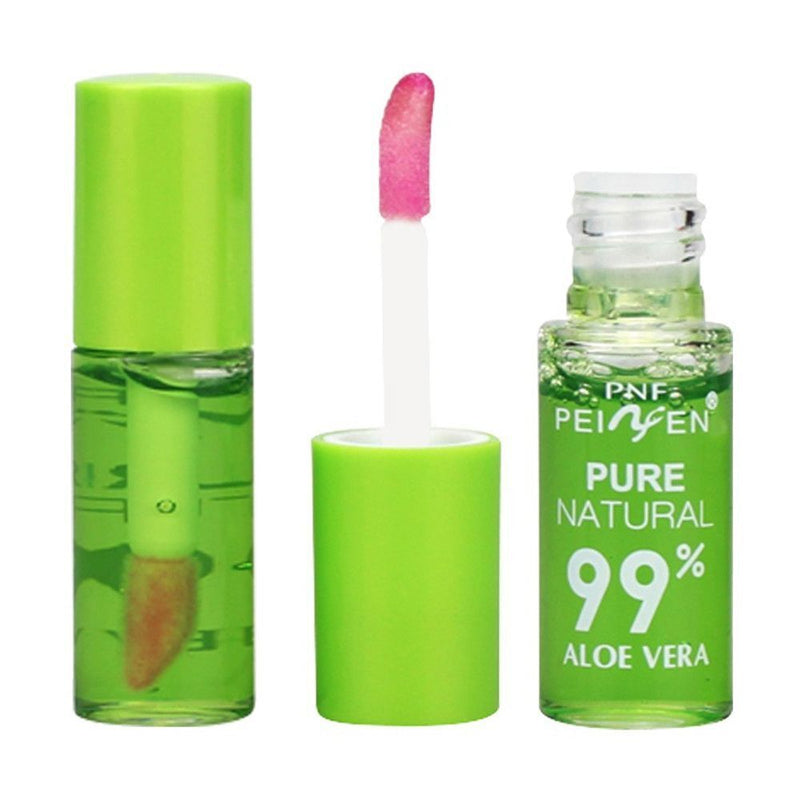 Waterproof Transparent Lip Tint Color Changing Aloe Lip Gloss Liquid Lipstick