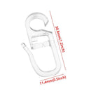Accessories Fixing Holder Durable Sliding Hook Wall Ring Curtain Hooks Plastic