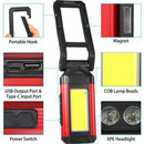 Folding Torch Magnetic Inspection Lamp Portable LED Work Light Rechargeable