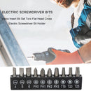 10pcs Insert Bit Set Torx Flat Head Cross Hex Shank Screwdriver Head Bit Newly