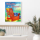 Paint by Number Kit On Canvas Oil Drawing Sea Loungers for Handicraft Enthusiast