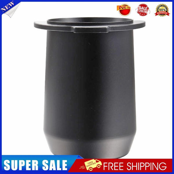 Alloy Coffee Dosing Cup Powder Feeder Coffee Tamper Kitchen Tool (Black)