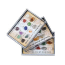 15Pcs/Set Rock Gemstones Collection Box Quartz Crystal H7 R7N2 Mineral P7R E6B4