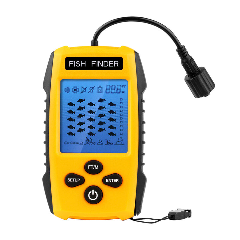 Tragbare Fisch Finder für Kajaks Hand Gehalten Tiefe Fisch Detektor Dept