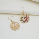 Variety Colorful Jewelry Women Chinese Style Cartoon Hollow Out Earrings