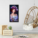 11CT 3 Beach Printed Full Embroidery Lady Needlework DIY Cross Stitch Kits
