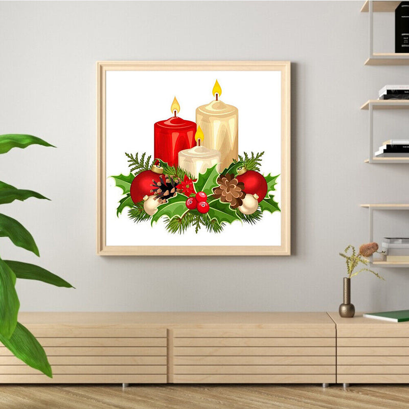 Oil Paint By Numbers Candle Frameless Picture Craft Kit Home Living Room De