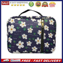 Floral Print Oxford Cloth Bible Cover Zipper Travel Waterproof Makeup Organizer