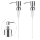 Steel Liquid Lotion Bottle Head Soap Dispenser Pump Replacement Nozzles 28mm