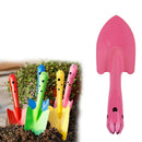 Sharp Integrated Iron Small Shovel Garden Spade Hardware Tools(Pink)