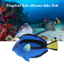 Aquarium Artificial Luminous Fish Silicone Glowing Fish Tank Decor (Blue) Newly