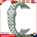 Watch Strap for HUAWEI HONOR Band 6 Soft TPU Wristband (Light Green White) Newly