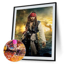 5D DIY Diamond Painting Kits Full Round Drill Captain Jack Mosaic Picture Wall