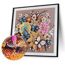 5D DIY Flower Grass Partial Special Shape Rhinestone Drawing Kit for Home