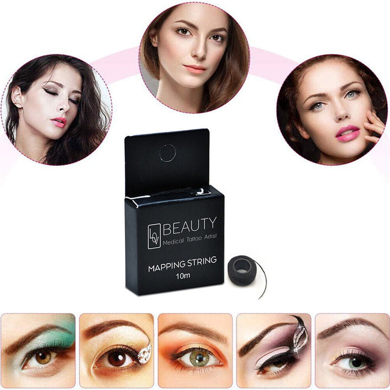 Pre-Inked Eyebrow Mapping String Semi-permanent Brows Marker Thread Makeup