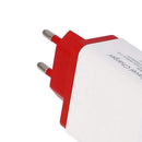 Portable 4 Ports USB Color Travel Charger Fast Charging Charger EU Plug Adapter