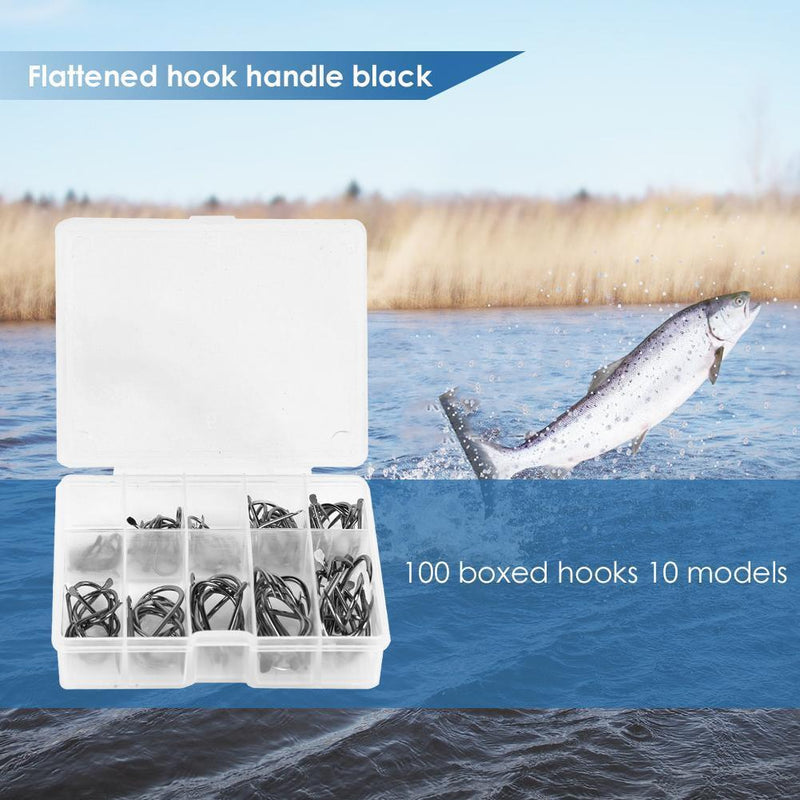 Fishing Hooks Set Sharp High Efficient Sea Barbed Hooks Fishing Accessories