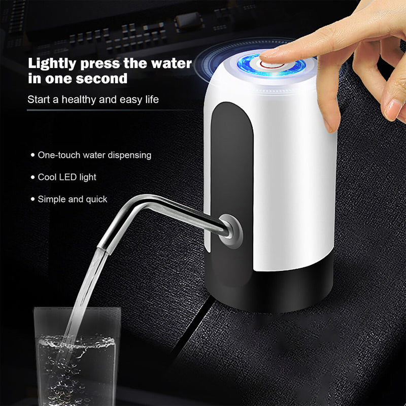 Water Bottle Pump Portable USB Charging Automatic Drinking Water Dispenser Newly