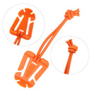5pcs Molle Backpack Carabiner EDC Elastic Rope Webbing Fix Buckle (Orange) Newly