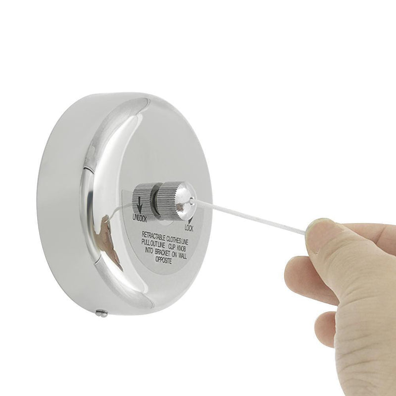 Retractable Adjustable Stainless Steel Clothesline Hanger Rope for Bathroom