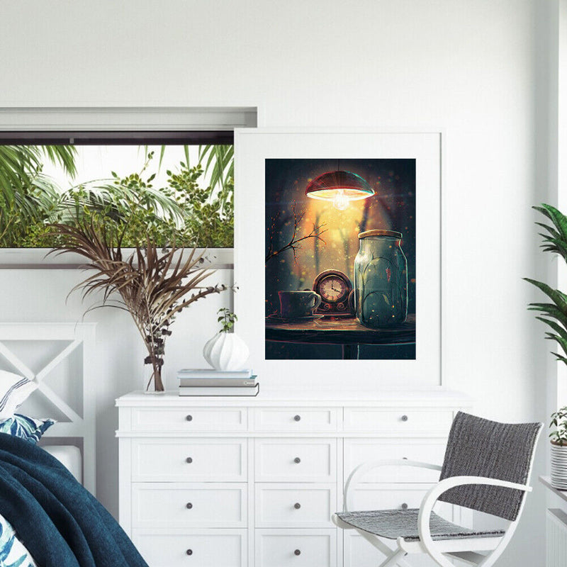 Time Under Light Oil Paint By Number Hand Painted Wall Art Craft Home Decoration