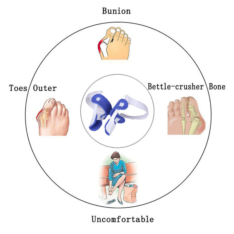 Big Bone Toe Hallux Valgus Corrector Orthopedic Splint Toe Separator Feet C