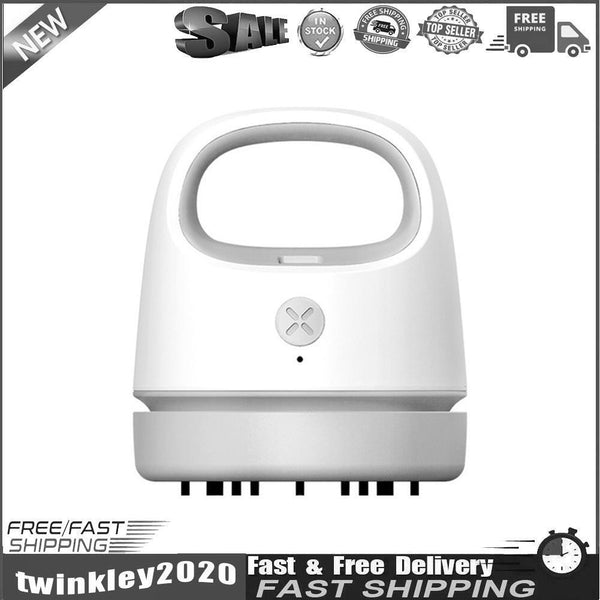 Desktop Vacuum Cleaner Hair Dust Collector for Computer Keyboard (Grey) Newly