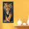 Tiger Cross Stitch 11CT Stamped Animal Pattern Handmade Embroidery Sets Decor