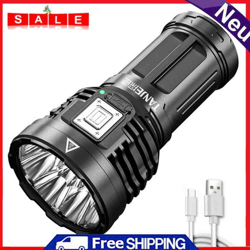 Bright LED Flashlight 500LM Waterproof Multi-function USB Charging Torch Lights