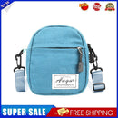 Fashion Women Canvas Patchwork Crossbody Bag Casual Mini Handbags (Blue)