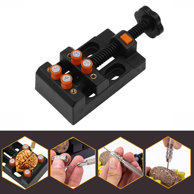 Walnut Watch Carve Bench Clamp Parallel Sculpture Craft Fix Plier (Black) Newly