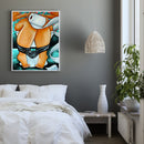 Girl on Toilet Paint By Numbers Kit DIY Frameless Art Picture On Canvas