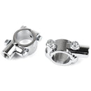 2PCS Universal Motorcycle Handlebar Mirror 22mm 7/8" Aluminum Alloy Moto L