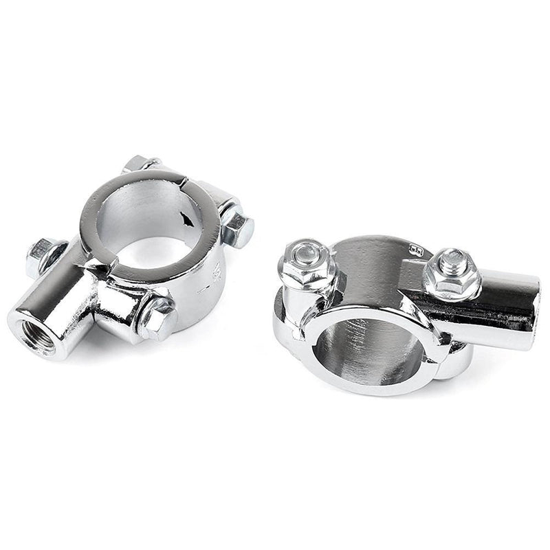 2PCS Universal Motorcycle Handlebar Mirror 22mm 7/8" Aluminum Alloy Moto L