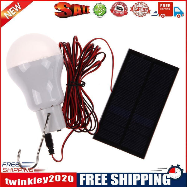 Portable Solar Power LED Bulb Lamp Outdoor Lighting Camp Tent Fishing Lamp