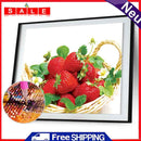 A Basket of Strawberries 5D DIY Diamond Painting Cross Stitch Rhinestone Embroidery Meuse
