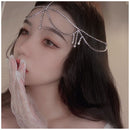Hair Jewelry Wedding Jewelry Rhinestone Water Drop Pattern Head Chain Crystal