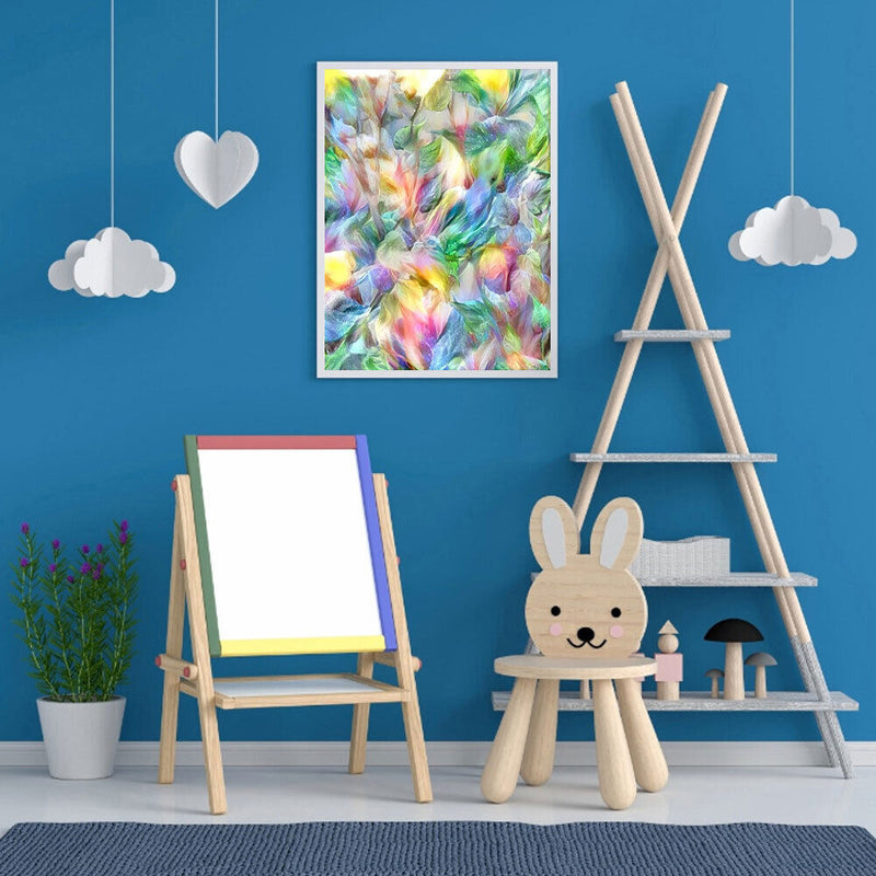 Colorful Leaves Oil Paint By Numbers Kits Canvas Picture Wall DIY Craft Color