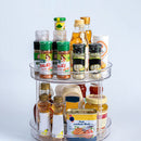 Rotating Kitchen Spice Storage Rack Bottle Shelf (Small Double Layers) Newly