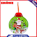 Christmas Candy Tin Box Cookies Chocolate Children Gift Packing Case Hanging Box