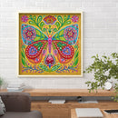 5D DIY Diamond Painted Butterfly Partial Special Rhinestone Set