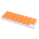 #A 31 Dividers Vitamin Holder Moisture-proof Grid Keyboard Tablet Container Digi