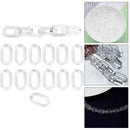 Acrylic Linking Rings 100 Piece Quick Chain Links Connectors DIY Craft Making