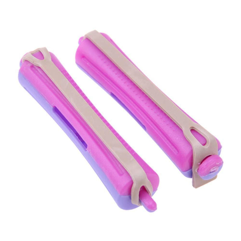 12pcs Perm Bar Rubber Band Hair Curler Hairdressing Tool(Random Color/7
