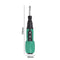 LED Anti-Slip Rod Handle Electric Screwdriver Kit Torque USB Drill (Green)
